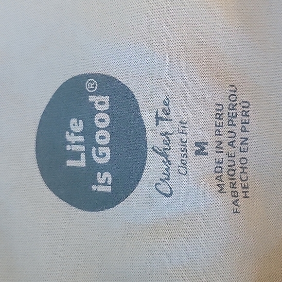 Life IS GOOD blue unicorn tshirt.  Size is Medium. - Picture 7 of 7